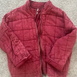 Free People Dolman Jacket Cherry Juice Color